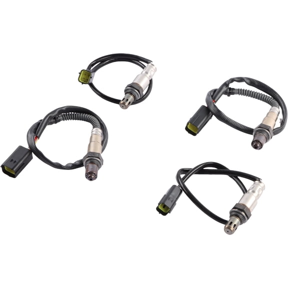 SINOCMP Upstream + Downstream O2 Set 4-Piece for 2011-2013 Infiniti M56/QX56 & 2014 Q70/QX80 234-5095, 234-4381