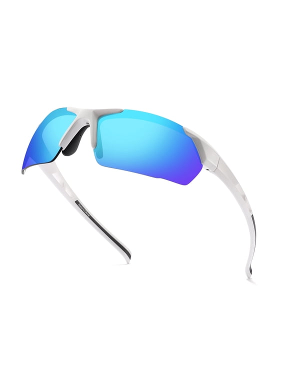Wrap Around Sport Sunglasses for Men Women UV400 Lightweight Baseball Softball Running Cycling Sun Glasses