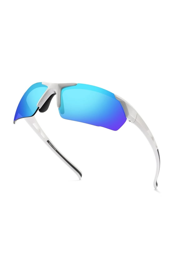 Wrap Around Sport Sunglasses for Men Women UV400 Lightweight Baseball Softball Running Cycling Sun Glasses