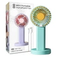 thumbnail image 1 of SINT Mini Handheld Fan, Adjustable Speed, USB Rechargeable, Portable Electric Fan, 1 of 7