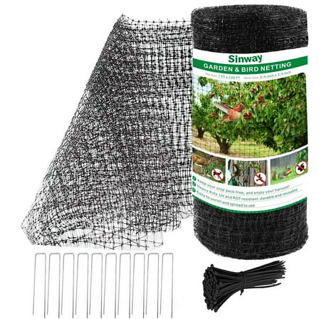 SINWAY Garden Netting,7 x 100 Feet Reusable Chicken Wire for Plants Fruit Trees Vegetables Against Birds, Deer and Other Animals