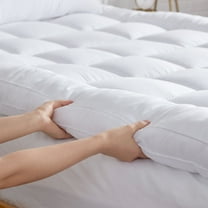 SINWEEK Extra Thick Mattress Topper, Cooling Mattress Pad Cover, Organic Cotton Pillow Top Protector with 8-21 Inch Deep Pocket, Twin Size