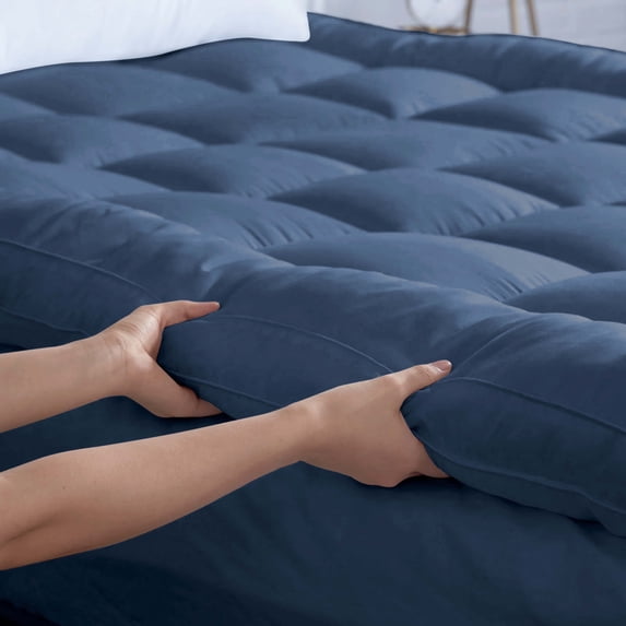BDEUS Extra Thick Mattress Topper, Cooling Mattress Pad Cover, Pillow Top Protector with 8-21 inch Deep Pocket, Queen Size