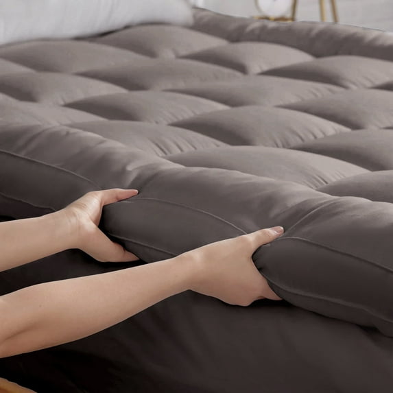 BDEUS Extra Thick Mattress Topper, Cooling Mattress Pad Cover, Pillow Top Protector with 8-21 inch Deep Pocket, Twin Size