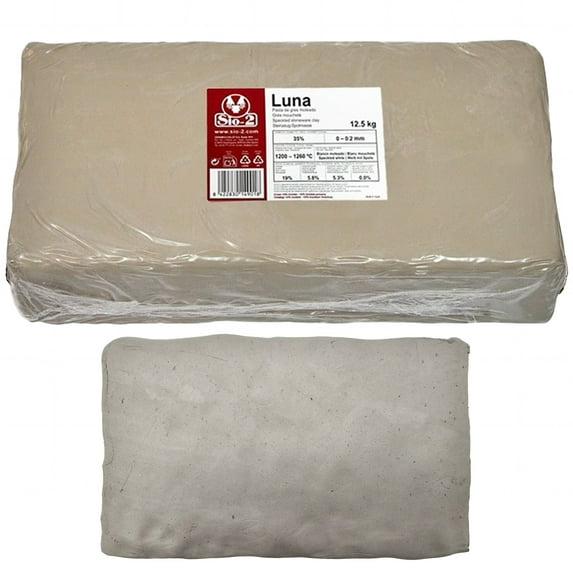 SIO-2 Luna Speckled Stoneware Ceramic Pottery Clay - 27.6 lbs