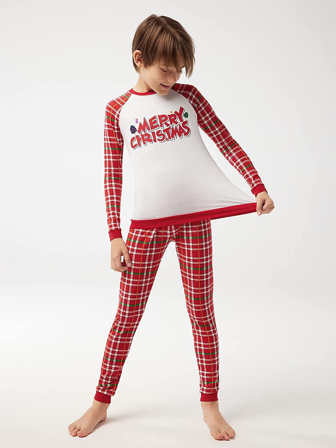 SIORO Christmas Pajamas Size 4T Red and White Kuwait Ubuy