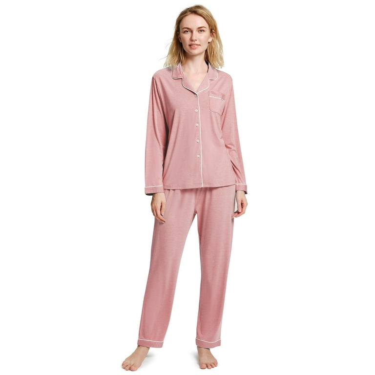 SIORO Pajamas for Women Long Sleeve PJ Sets Ladies Pajamas Soft