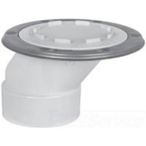SIOUX 889-POTM 3" PVC OFFSET CLOSET FLANGE KNOCK-OUT TKO W/METAL RING