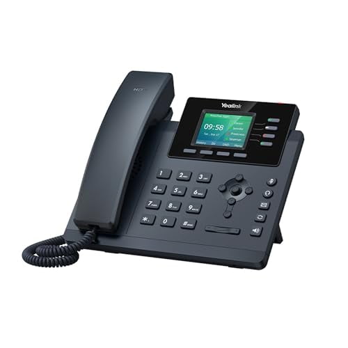 SIP-T34W WiFi IP Phone, 4 VoIP Accounts. 2.4-Inch Color Display. Dual-Port Gigabit Ethernet, 802.3af PoE, Power Adapter Not Included (SIP-T34W)