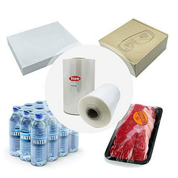SIPA 20" 75 Gauge Polyolefin Shrink Film Heat Wrap POF Centerfold 3500' feet (1)