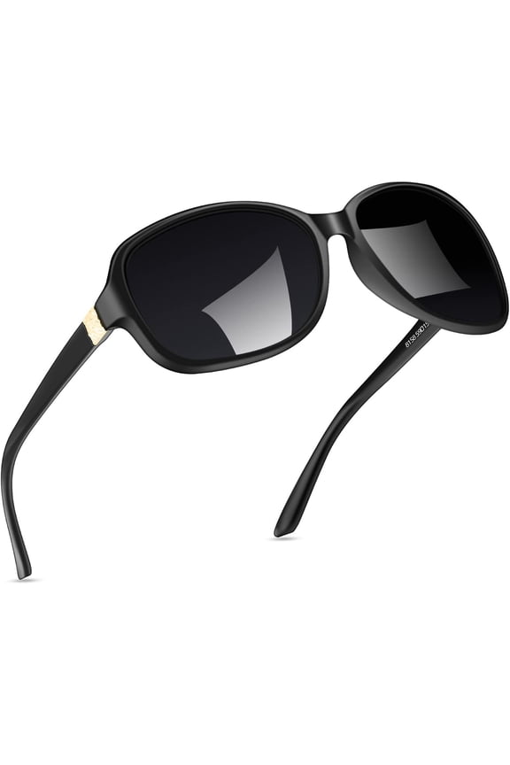 Polarized Sunglasses Womens, Classic Square Sun Glasses for women with UV Protection Wrap Shades