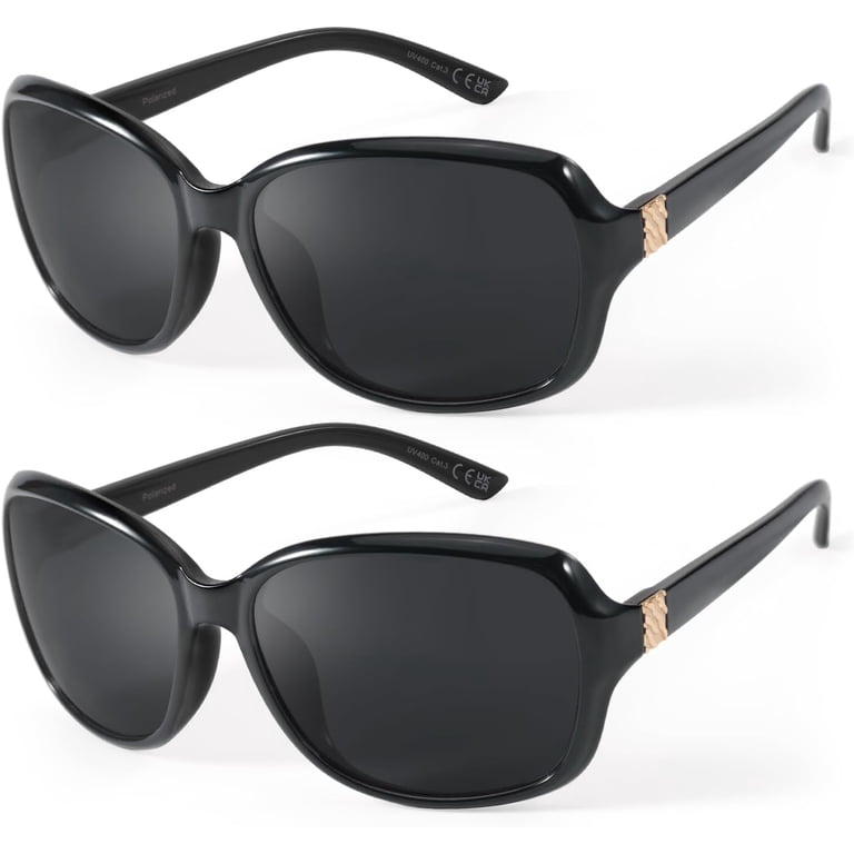 Wrap Around Square Oversized Sunglasses Trendy UV Protection Polarized Amazon.com: HAOLOTA Polarized Fit Over Glasses Sunglasses  main image 3