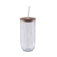 thumbnail image 1 of Better Homes & Gardens 21 oz Fluted Tritan Sipper, Clear, 1 of 4