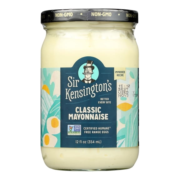 SIR KENSINGTONS - Gluten-Free Classic Mayo for Gourmet Sandwiches - 12 oz, Case of 6