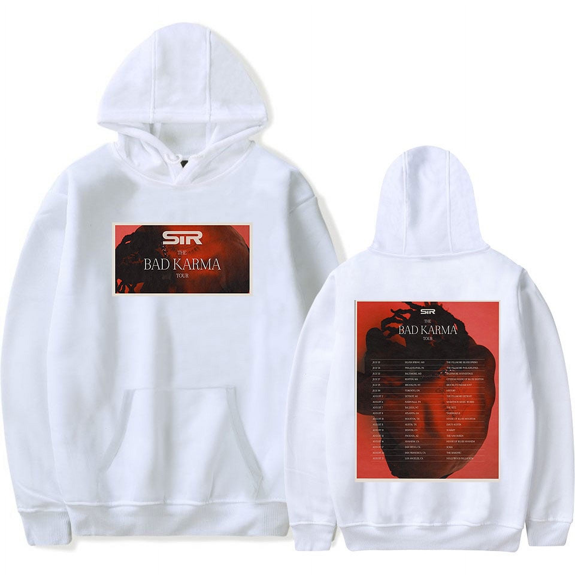 Sir Rapper 2024 SIR The Bad Karma Tour 2024 Hoodie Unisex Rapper Tour Casual Long ...