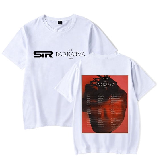 SIR The Bad Karma Tour 2024 T-Shirt Women Men Rapper Fashion Short Sleeve Tee