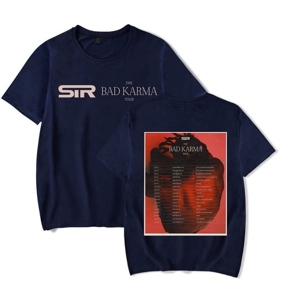 SIR The Bad Karma Tour 2024 T-Shirt Women Men Rapper Fashion Short Sleeve Tee