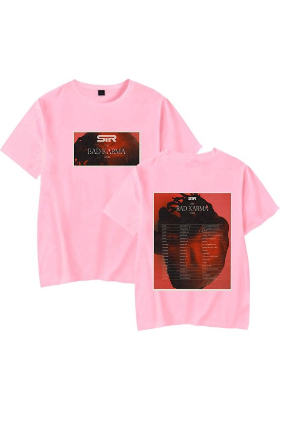 SIR The Bad Karma Tour 2024 T-Shirt Women Men Rapper Tour Fashion Short Sleeve Tee