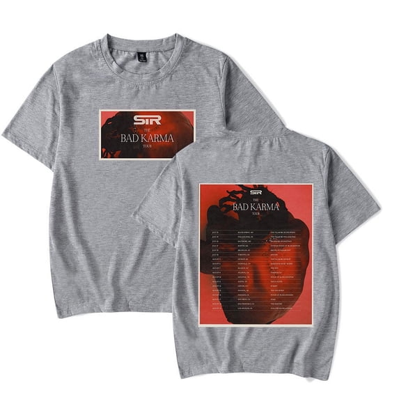 SIR The Bad Karma Tour 2024 T-Shirt Women Men Rapper Tour Fashion Short Sleeve Tee