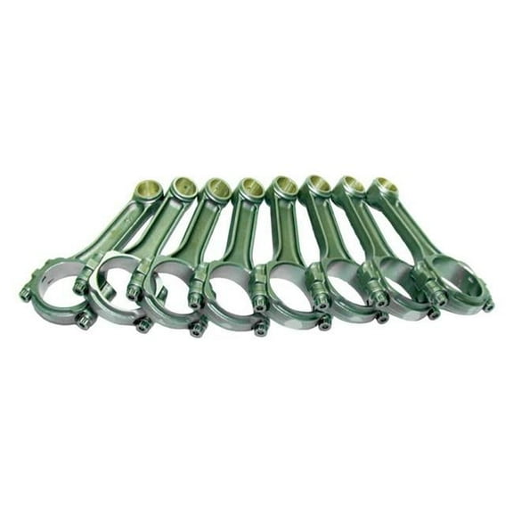 SIR5700SBLW 5.7 in. Lightweight 5140 Forged Steel Bushed SIR I-Beam Connecting Rod Set for Chevy Small Block