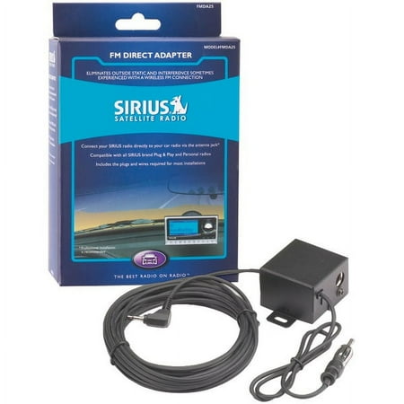 SiriusXM - FM Direct Adapter for Satellite Radios - Black