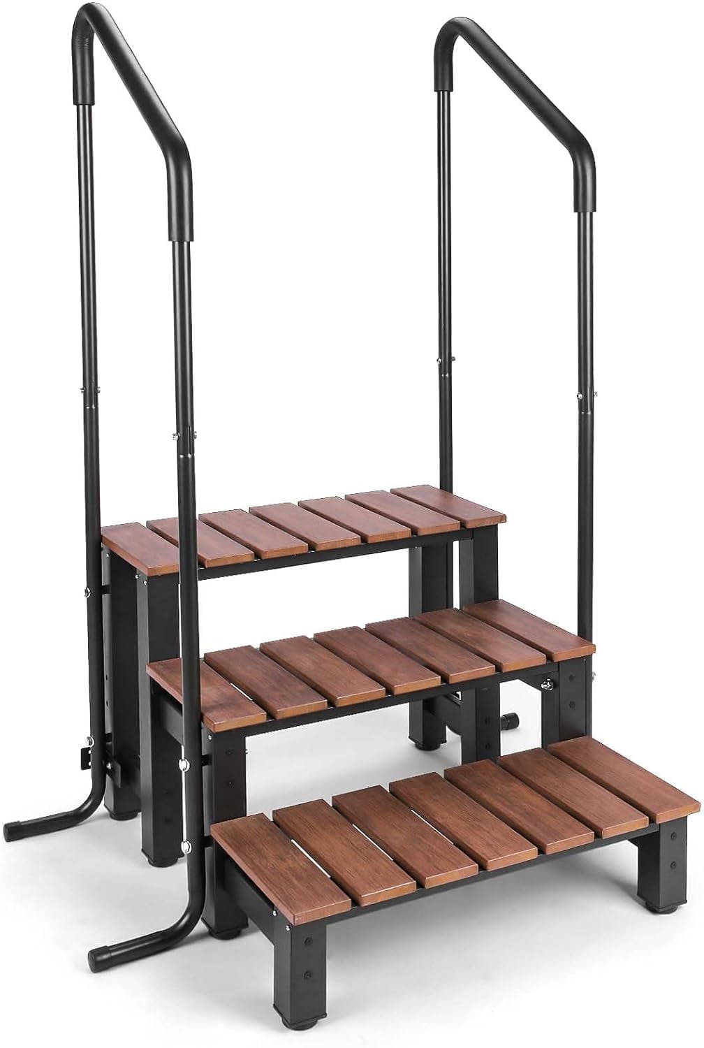 SIRUITON Hot tub Steps with handrails Ground Stairs Pool Portable