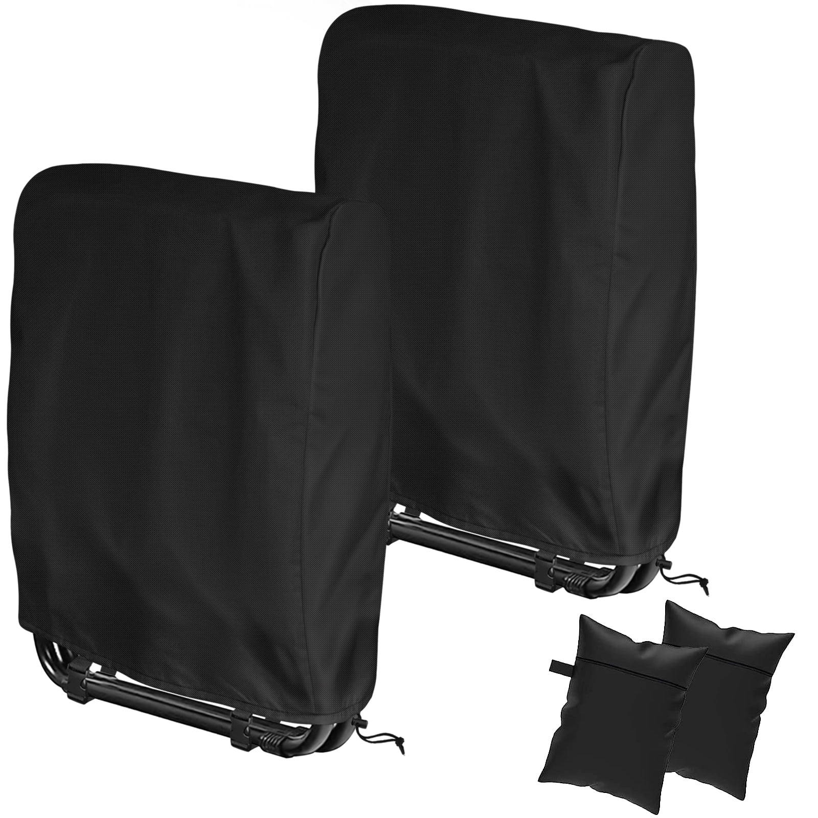 SIRUITON Outdoor Zero Gravity Folding Chair Cover Waterproof 2PCS