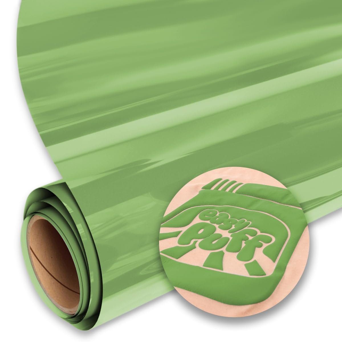 SISER Easy Puff HTV 12''x12'' - 3D Puffy Heat Transfer Vinyl Apple Green