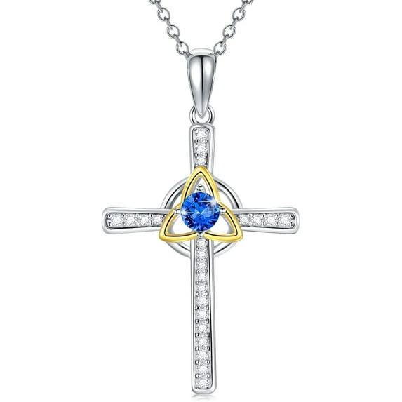 SISGEM Gift for Women, 925 Sterling Silver Cross Necklace, Faith Jewelry Gifts for Women