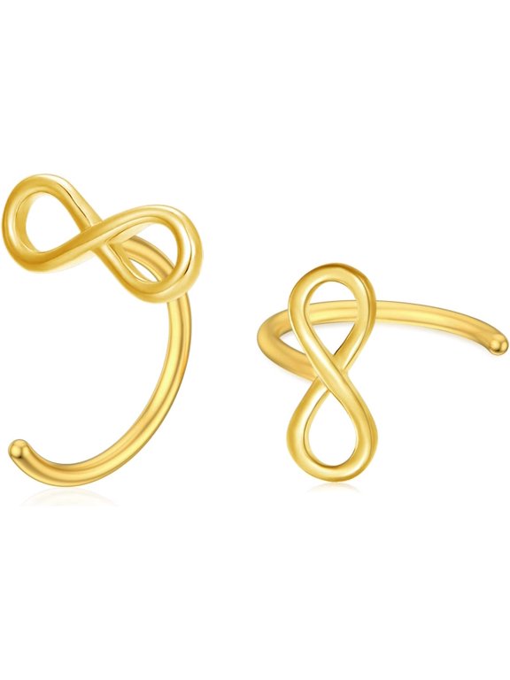 Solid 14K Gold Half Huggie Hoop Earrings Opal/Butterfly/Infinity/Heart/Cross/Star/Triangle/Lightning/Daisy/Bar Cute Hug Hoop Earrings for Women Everyday Fine Jewelry Gift for Her