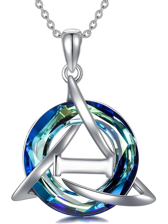Therian Necklace Sterling Silver Wolf Head Therian Symbol Necklace Therian Jewelry for Women