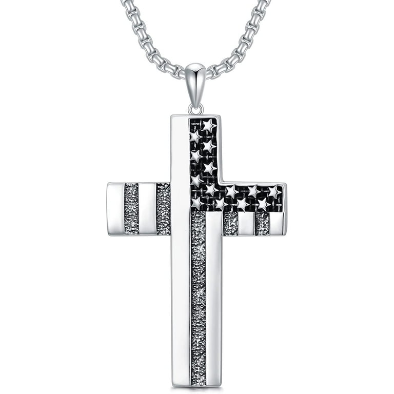 Patriotic cross deals necklace