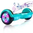thumbnail image 1 of SISIGAD Bluetooth Hoverboard with LED Lights, 6.5 In. Hover Board Self Balancing Scooter, Suit for Adults and Kids, Green, 1 of 9