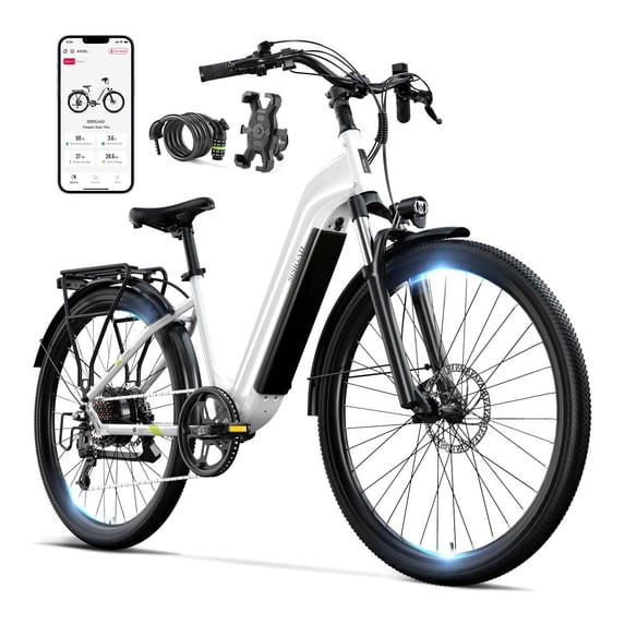 SISIGAD Electric Bike for Adults(Age 16+), 500W Powerful Motor, 20Mph Max Speed, 48V 15Ah Removable Battery, 27.5 inches Wheel, SGS