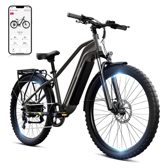 SISIGAD Electric Bike for Adults(Age 16+), 500W Powerful Motor, 20Mph Max Speed, 48V 15Ah Removable Battery, 27.5 inches Wheel, SGS
