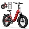 thumbnail image 1 of SISIGAD Electric Folding Bike for Adults, 500W Peak 750W Motor, 48V/500WH Battery Long Range, 20mph E Mountain Bike, 20"×4.0" Fat Tire Ebike, SGS, 1 of 8
