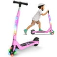 thumbnail image 1 of SISIGAD Electric Scooter for Kids, 80W 5.3" Kids Kick Scooter with LED Light-up Wheel and 3 Adjustment Levels Handlebar, Pink, 1 of 8