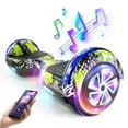 thumbnail image 1 of SISIGAD Hoverboard, 6.5" Two Wheel Hoverboard with LED Lights, 6.2 Mph Top Speed Self Balancing Scooter for Kids, Teens and Adults, Black Gray, 1 of 7