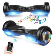 SISIGAD Hoverboard, Bluetooth Hoverboard for Kids with LED Lights