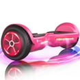 thumbnail image 1 of SISIGAD Hoverboard for Kids Ages 6-12, 6.5" Colorful Lights Wheels, Self Balancing Scooter Gift for Kids, Pink, 1 of 6
