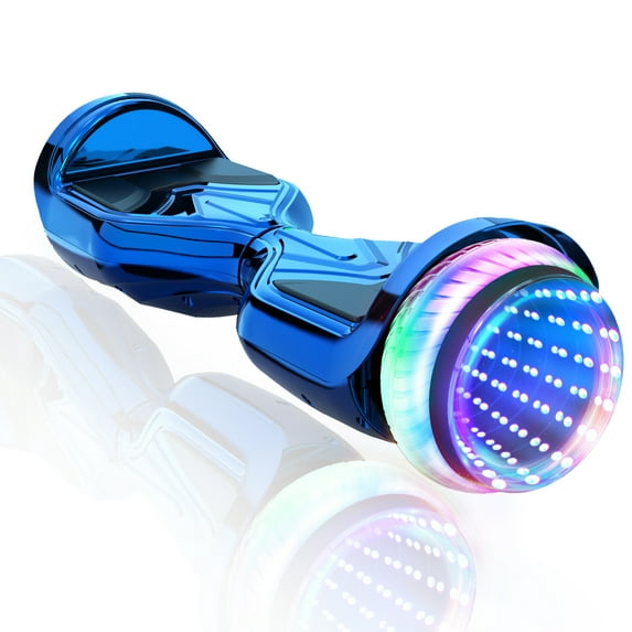 Plating Dazzle Hoverboard with Bluetooth Two-Wheel Self Balancing Scooter LED Lights Hoverboard for Kids Purple