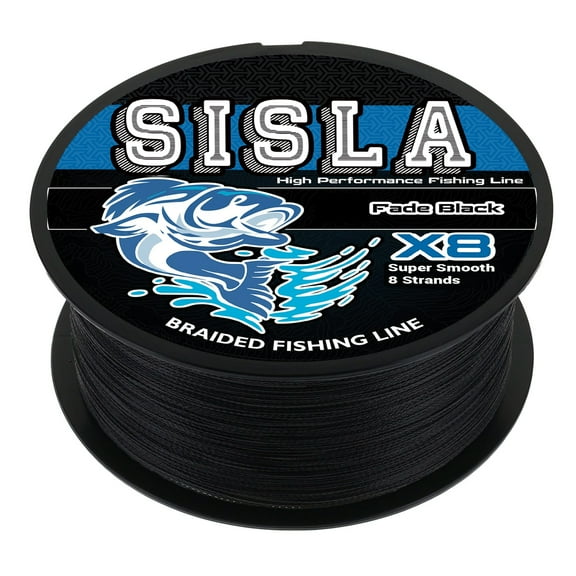SISLA Braided Fishing Line 8X Braided Line NO Fade White 10LB / 1500yd