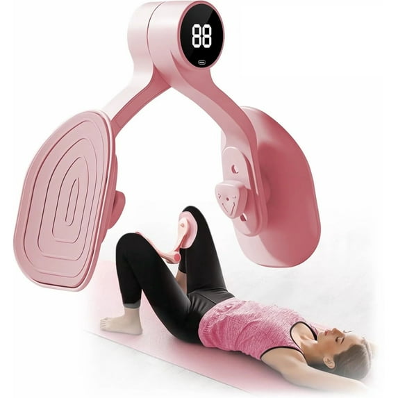 SISLL Acrylonitrile Butadiene Styrene (ABS) Kegel Exerciser, Strong Thighs, 360° Thigh Exerciser, Inner Thigh, Hip Trainer, Pink