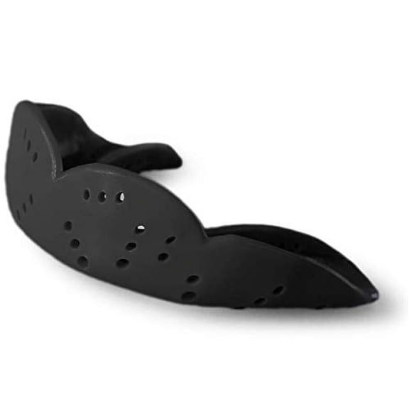 SISU Aero Small Mouthguard, Charcoal Black - Custom Fit - For Team Sports