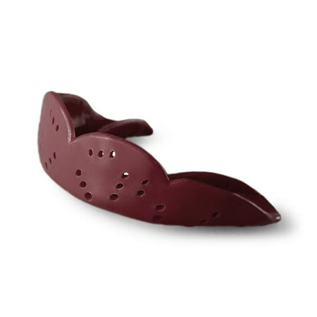 SISU Aero Medium Mouthguard, Mighty Maroon - Custom Fit - For Team Sports