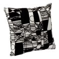 thumbnail image 1 of SIScovers Abstact Scratch Black/ White Decorative Accent Pillow Large 20 x 20, 1 of 2