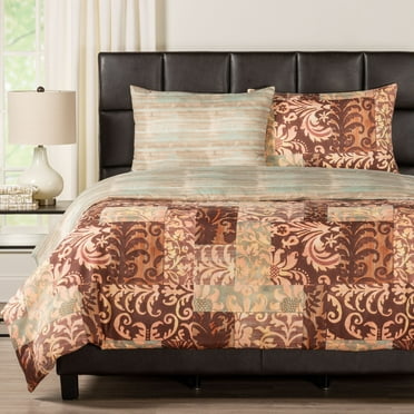SIScovers Barcelona Reversible Print Duvet Set Queen - 3 Piece