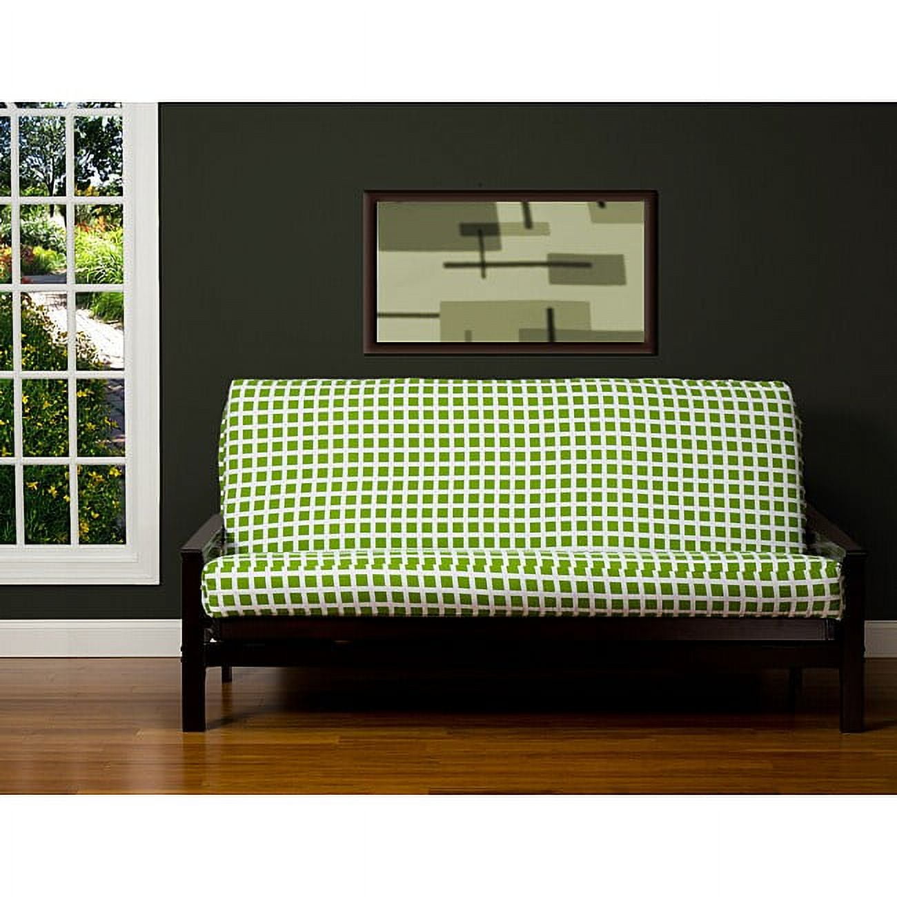 SIScovers Block Island Green 6inch Fullsize Futon Cover