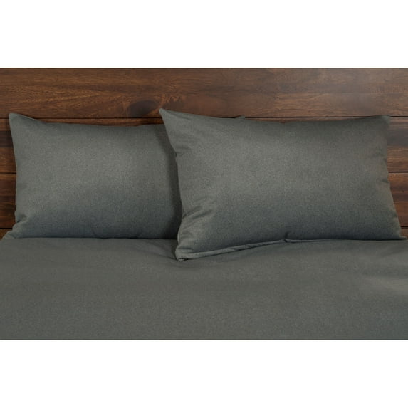 SIScovers Burly Super-Soft Duvet & Insert Set Graphite California King 6 Piece