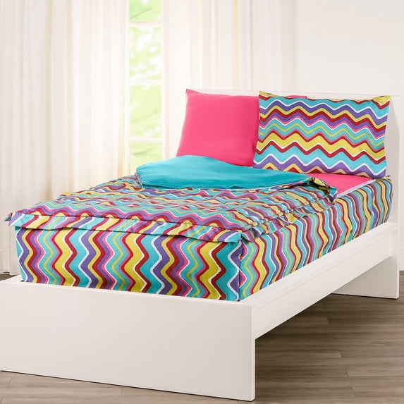 SIScovers Color Palette Bunkie Deluxe Zipper Bedding Set Full